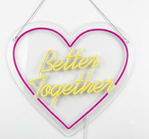 3D Neon "Better Together" Sign - Raylmo Sign