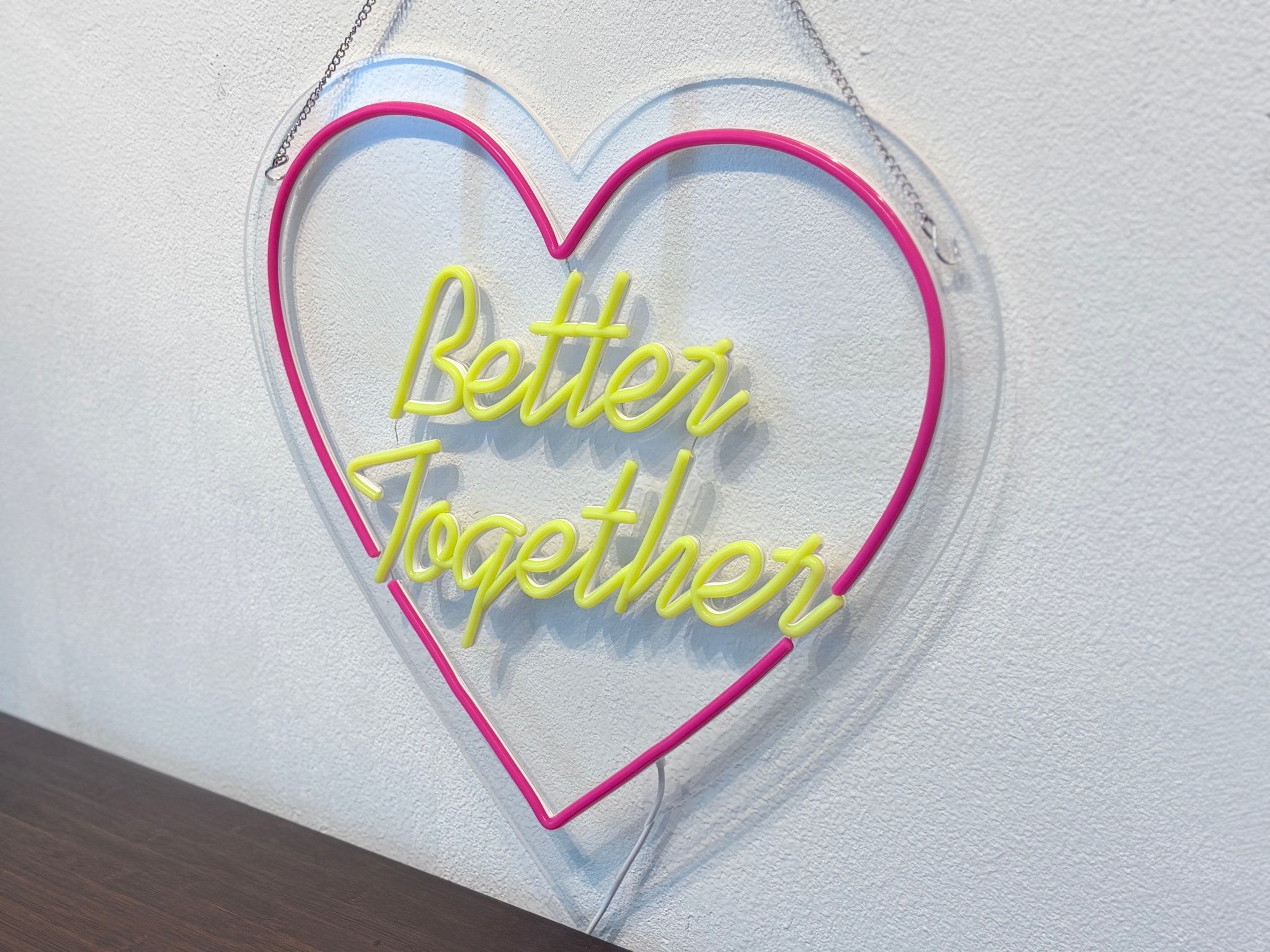 3D Neon "Better Together" Sign - Raylmo Sign