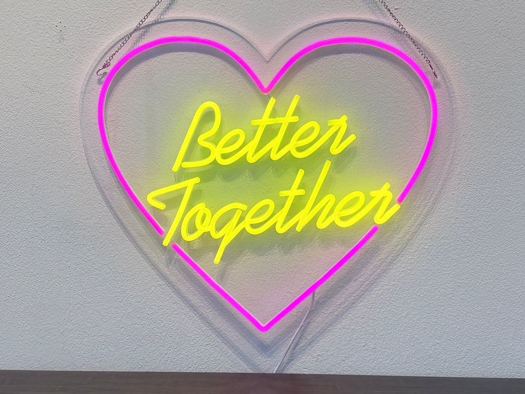 3D Neon "Better Together" Sign - Raylmo Sign