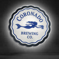Custom LED Light Box Sign – Stainless Steel Frame Acrylic Illuminated Wall Sign for Business & Hotel Decoration