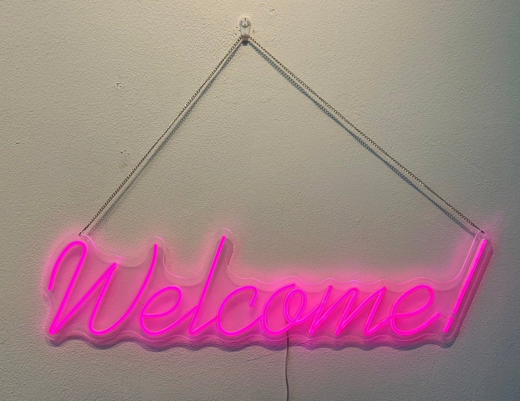 "Welcome!" Neon Sign - Raylmo Sign