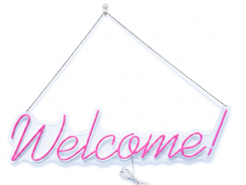 "Welcome!" Neon Sign - Raylmo Sign